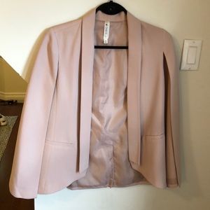 Blush colour Mural Cape Blazer